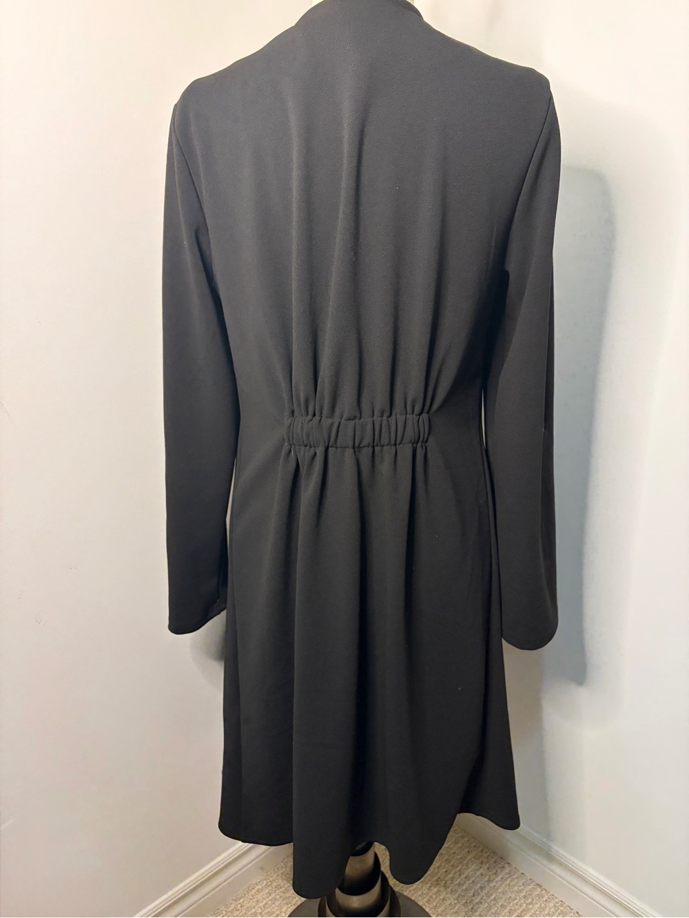 REVAMPED Black Waterfall Duster Coat SIZE LARGE - Picture 7 of 13